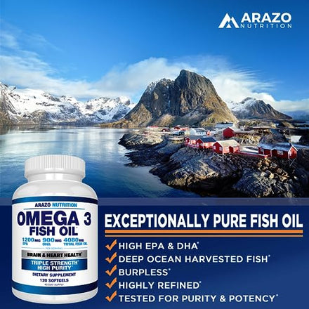 Arazo Nutrition Wild Caught Omega 3 Fish Oil – Supplement in Pakistan