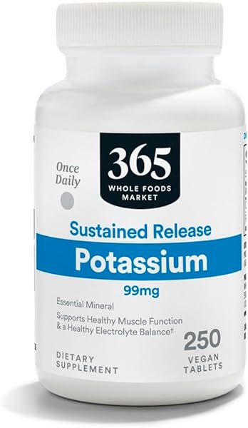 365 by Whole Foods Market, Potassium 99Mg, 250 Tablets in Pakistan