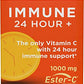 Nature's Bounty Immune 24 Hour +, The only Vitamin C with 24 Hour Immune Support from Ester C, Rapid Release Softgels, 50 Count