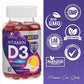 Vitamin D3 Gummy Vitamins Extra Strength 5000 IU (125 mcg) High Potency Vita D Gummies Dietary Supplement - Bone, Teeth, Muscle & Immune Support, Nature's Vitamin D Supplement, Non-GMO - 60 Gummies