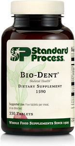 Standard Process Bio-Dent - Whole Food Supplement for Skin, Muscle, and Bone Health - Calcium, Licorice Root, Manganese, Phosphorus, and More - 330 Tablets in Pakistan