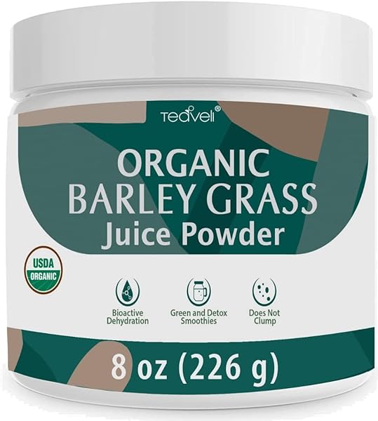 Organic Barley Grass Juice Powder– Utah Grown Raw Green Juice & Barley Grass Juice Extract for Detox- Complements Wheatgrass Juice- Made in USA to EverRaw® Standards with BioActive Dehydration™- 8 oz in Pakistan in Pakistan