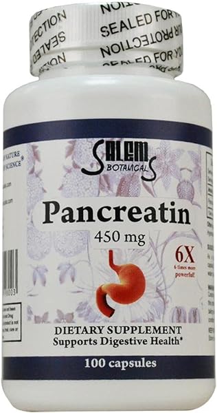 Salem Botanical Dietary Supplement Capsules, Pancreatin, 100 Count in Pakistan