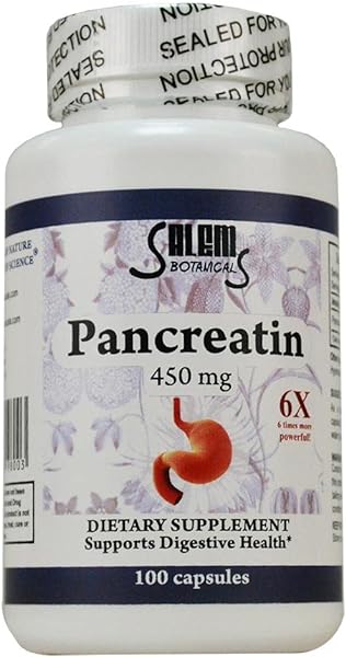 Salem Botanical Dietary Supplement Capsules, Pancreatin, 100 Count in Pakistan in Pakistan