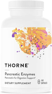 THORNE Pancreatic Enzymes (Formerly Dipan-9) - Pancreatic Enzymes for Digestive Support and Nutrient Absorption - 180 Capsules - 90 Servings in Pakistan