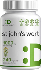 Eagle Shine Vitamins St. John's Wort Extract 1000mg - 240 Capsules, Retains 3000mcg Active Hypericins | Premium North American Source in Pakistan