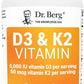 Dr. Berg's Vitamin D3 K2 10,000 IU of Vitamin D3, 100 mcg MK7 Vitamin K2, Zinc & Magnesium for Ultimate Absorption - K2 D3 Vitamin Supplement