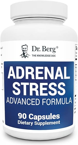 Dr. Berg’s Adrenal Stress Advanced Formula - Adrenal Support Supplements for Stress, Mood and Energy Support - Adrenal Fatigue Supplements - Cortisol Manager with Ashwagandha - 90 Capsules in Pakistan