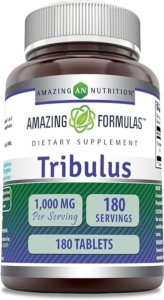 Amazing Formulas Tribulus Extract 1000 MG 180 Tablets Supplement | Non-GMO | Gluten Free | Made in USA in Pakistan