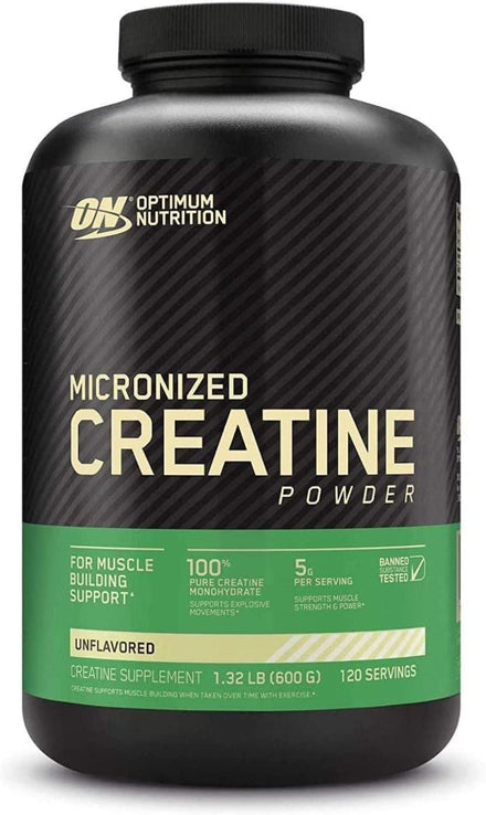 Optimum Nutrition Micronized Creatine Monohydrate Powder Muscle Growth Supplement
