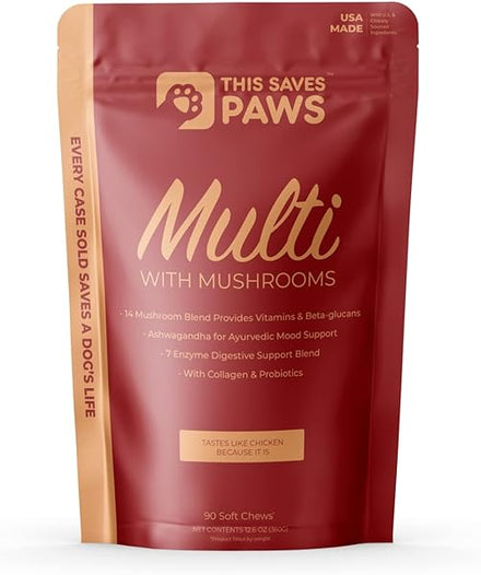 This Saves Paws Dog Multivitamin — 17-in-1 Multi Support — Joint, Immune, Energy, Mood, Cognitive, Bone, Skin, Heart, Eye, Gut, Urinary, Liver, & More — Dog Supplements in Pakistan