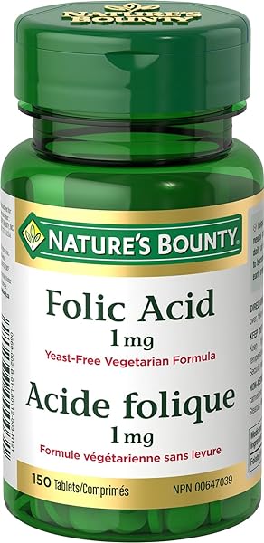 Nature's Bounty Folic Acid 1 mg 150 Tablets (Packaging May Vary) in Pakistan in Pakistan