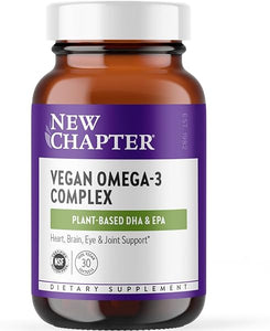 New Chapter Vegan DHA, EPA, and DPA Supplement- Vegan Omega-3 Complex- 30 Vegan Softgels in Pakistan