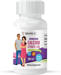 BariatricPal Easy Swallow Calcium Citrate (600mg) and D3 Coated Tablets (30-Day Supply) in Pakistan