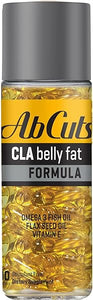 Ab Cuts CLA Belly Fat Formula - 80 Easy-to-Swallow Softgels - Omega 3 Fish Oil, Flaxseed Oil and Vitamin E - Helps Increase Antioxidant Supply and Healthy Body Composition in Pakistan