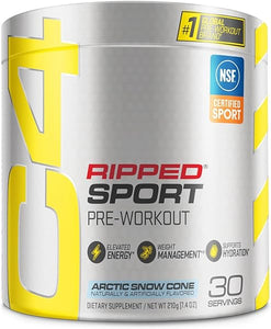 C4 Ripped Sport Pre Workout Powder Arctic Snow Cone - NSF Certified for Sport + Sugar Free Preworkout Energy Supplement for Men & Women - 135mg Caffeine + Weight Loss - 30 Servings in Pakistan