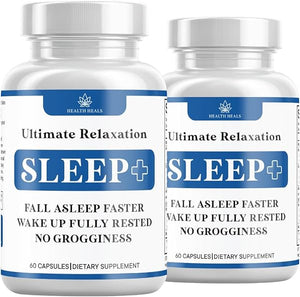 Relaxation Sleep Aid, Natural Non-Habit Forming, Sleep Supplement Developed to Support for Longe r& Better Sleep, Chamomile, Magnesium, Melatonin, Ashwagandha, GABA, Drug-Free - 120 Count in Pakistan