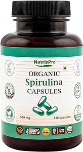 Forty Pack Organic Spirulina Capsules - 100% Pure Vegan, Non-GMO, Gluten Free, Chemical Free (4800) in Pakistan