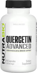 NutraBio Quercetin Advanced with Added Vitamin C and Bromelain - Potent Antioxidant - 90 Capsules in Pakistan