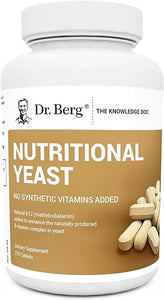 Dr. Berg Nutritional Yeast Tablets – Natural B12 Added - All 8 B Vitamin Complex – Organic Vanilla Flavor - 270 Vegan Tablets Dietary Supplements in Pakistan