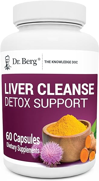 Dr. Berg Liver Cleanse Detox Capsules w/Unique Blend of Milk Thistle, Ox Bile & Folate - Liver Supplement Includes Turmeric, Black Pepper & Choline - 60 Capsules in Pakistan