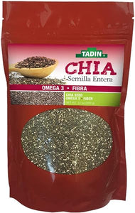 Tadin Chia Seed Natural Dietary Supplement. Protein, Fiber and Omega 3. Promotes Good Health. 12 Oz / 340 g in Pakistan