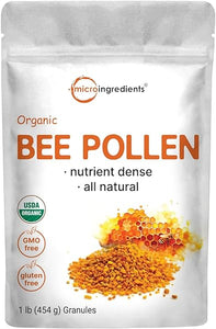 Organic Bee Pollen Granules, 1lb | Pure Fresh Harvest, Natural Superfood, Raw Sweet Flavor | Rich in B Vitamins, Minerals, Protein, & Antioxidants | Keto, Non-GMO in Pakistan