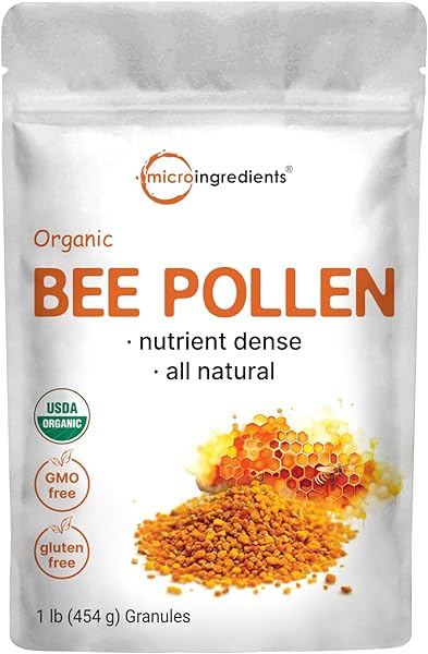 Organic Bee Pollen Granules, 1lb | Pure Fresh Harvest, Natural Superfood, Raw Sweet Flavor | Rich in B Vitamins, Minerals, Protein, & Antioxidants | Keto, Non-GMO in Pakistan in Pakistan