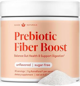 Prebiotic Fiber Powder - Unflavored & Sugar Free | 45 Servings | Organic Soluble Fiber Supplement to Support Digestion, Gut Health & Help Maintain Regularity - 1 Scoop of Unflavored Fiber Powder Daily in Pakistan