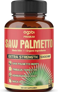 Saw Palmetto Capsules with Ashwagandha, Turmeric - Prostate Support, 90 Capsules 3-Month Supply in Pakistan