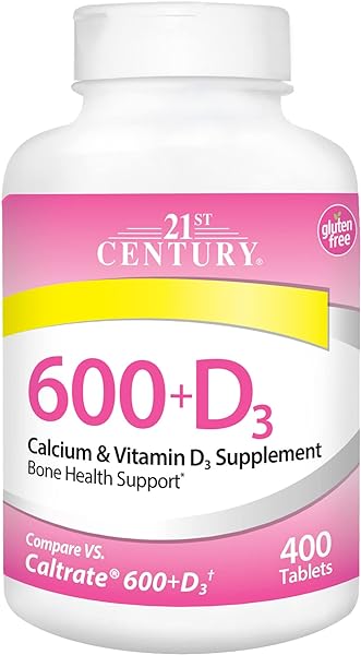 21st Century Calcium Plus D Supplement Tablet , 600 mg, 400 Count in Pakistan in Pakistan