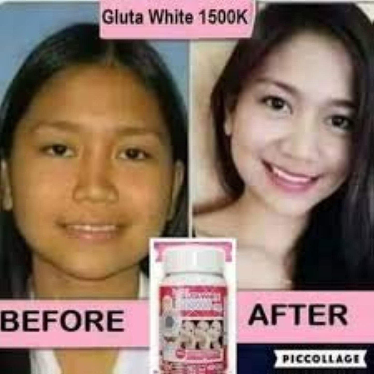 Supreme GLUTA WHITE 1500000 Mg. Whitening & Anti Aging Reduce freckles Whitening Skin Fast action Capsule,Softgel,30Tablets.