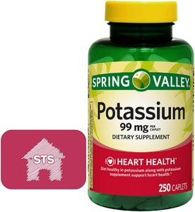 Spring Valley Potassium 99 mg, 250 Count + STS Sticker. in Pakistan
