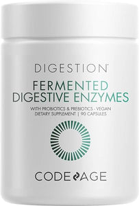 Codeage Digestive Enzymes Supplement, 3-Month Supply, Gut Health Probiotics, Prebiotics, Fermented Multi Enzymes, Plant-Based Superfood, One Capsule a Day, Vegan, Non-GMO, 90 Capsules in Pakistan