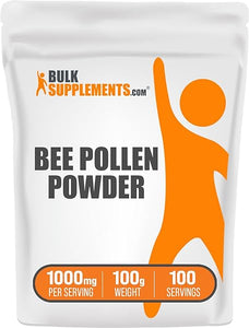BulkSupplements.com Bee Pollen Powder - Dietary Supplement, Bee Pollen Supplement - Natural, Gluten Free - 1000mg per Serving, 100 Servings (100 Grams - 3.5 oz) in Pakistan