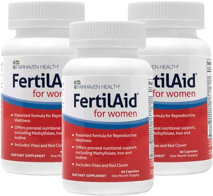 FertilAid for Women: Female Fertility Supplement, Natural Fertility Vitamin with Vitex, Support Cycle Regularity and Ovulation in Pakistan