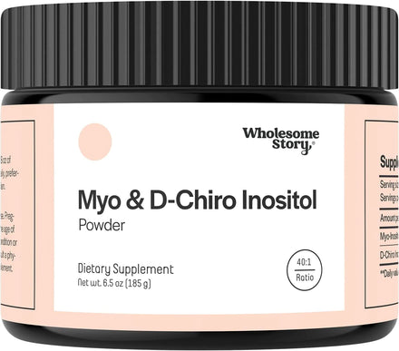 Myo-Inositol & D-Chiro Inositol Powder | Hormonal Balance & Healthy Ovarian Function Support for Women | Vitamin B8 | Great Alternative to Inositol Capsules & Supplement| 40:1 Ratio | 30-Day Supply