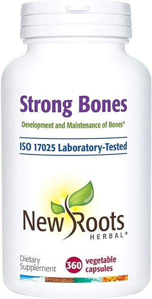 Strong Bones - Calcium, Magnesium, Vitamin D3, VIT C, bioavailable K2 (MK-7) - GMO, Soy, Gluten Free - Supplement for Bone Health – (360 Veg Caps) in Pakistan