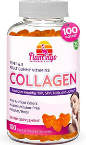 Collagen Gummies- Natural Marine Collagen for Women, and Men- Collagen Supplements for Skin Joint, Hair, Nails- Hydrolyzed Type 2 & 1 3- Replace Pills and Powders - No Gelatin, Kosher, Halal- 100 Ct. in Pakistan