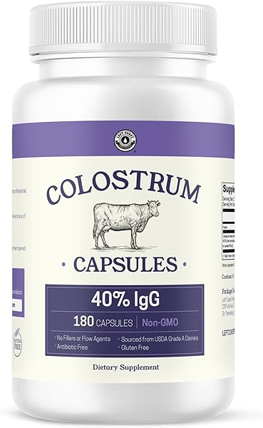 180ct Colostrum Capsules 40% IgG - USA Source in Pakistan
