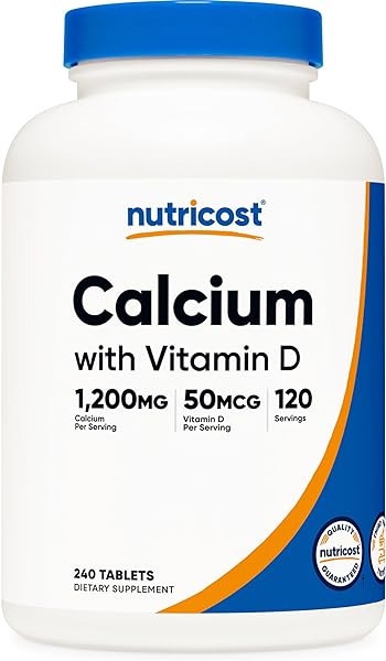 Nutricost Calcium with Vitamin D, 240 Tablets in Pakistan