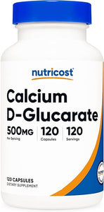 Nutricost Calcium D-Glucarate 500mg, 120 Capsules - Gluten Free, Non-GMO, Vegetarian Friendly in Pakistan