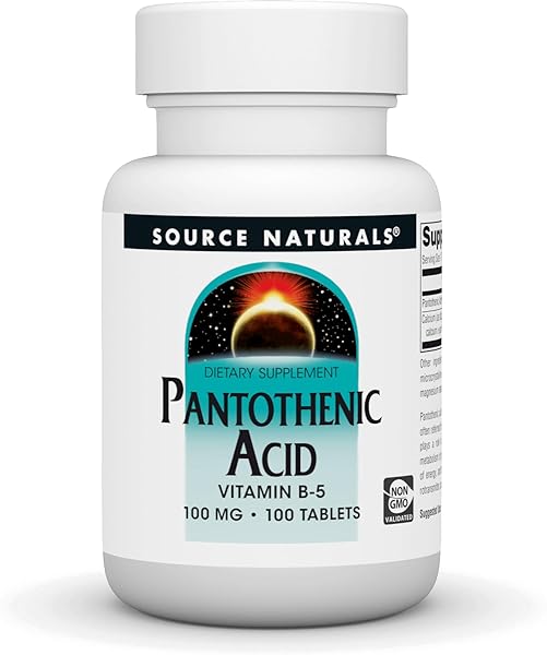 Source Naturals Pantothenic Acid 100 mg Vitamin B-5 Dietary Supplement - 100 Tablets in Pakistan in Pakistan