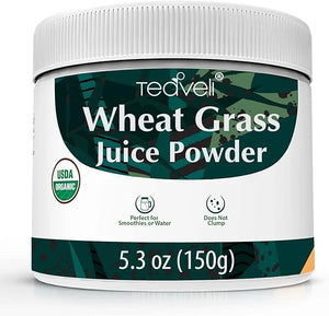 Organic Wheatgrass Juice Powder– Utah Grown Raw Wheat Grass Powder & Green Juice Powder - BioActive Dehydration for Flavor & Nutrient Retention - 5 oz (150g) in Pakistan