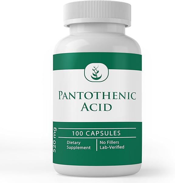 PURE ORIGINAL INGREDIENTS Pantothenic Acid (100 Capsules) Pure, Vitamin B5, Calcium Supplement in Pakistan in Pakistan