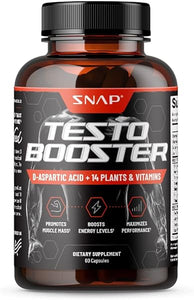 Snap Testosterone Booster for Men - Promotes Muscle Growth, Booster for Men's Sex Drive, Enhancing Natural Energy, Stamina and Strength, 60 Capsules in Pakistan