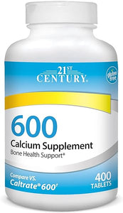 21st Century Calcium Supplement, 600 mg, Tablet, 400 Count in Pakistan