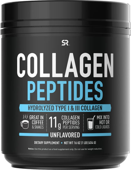 Collagen Peptide Powder Supplement for Joints, Bones, Skin, & Nails