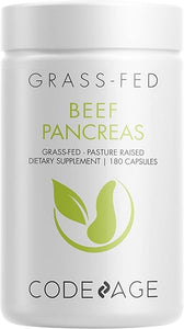 Codeage Grass Fed Beef Pancreas Supplement Glandulars - Freeze Dried, Non-Defatted Desiccated Beef Pancreas Pills – Pancreatic Enzymes Diet Meat - Pasture Raised Argentina Beef Vitamins - 180 Capsules in Pakistan