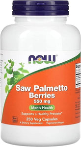 NOW Supplements, Saw Palmetto Berries (Serenoa repens) 550 mg, Men's Health*, 250 Veg Capsules in Pakistan